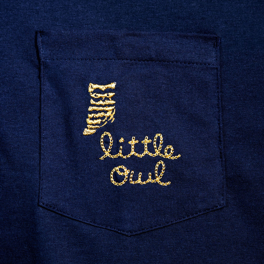 little owl Script Pocket T-shirt